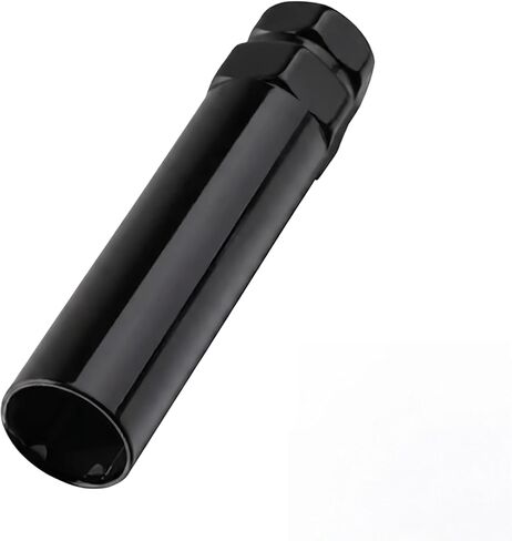 6 Spline Lug Nut Socket, Steel Lugs Nuts Removal Tool, Wheel Lock Nut Key, Wheel Lock Removal Tool for 19 mm(3/4 Inch) & 21 mm(13/16 Inch) Hex Socket Wrench (Black) in Saudi Arabia