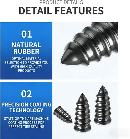 100 PCS 3 Size Tire Repair Kit, Screw-in Tire Plugs with Screwdriver, Self-Service Flat Tire Puncture Repair Tool, Universal Fit Most Cars in Saudi Arabia
