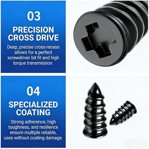 100 PCS 3 Size Tire Repair Kit, Screw-in Tire Plugs with Screwdriver, Self-Service Flat Tire Puncture Repair Tool, Universal Fit Most Cars in Saudi Arabia