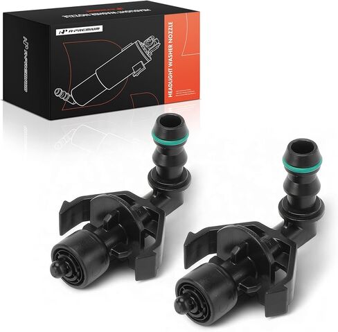 A-Premium Front Driver and Passenger Side Headlight Washer Nozzle Compatible with BMW E90/E92/E93 Series M3 2008-2013 in Kuwait