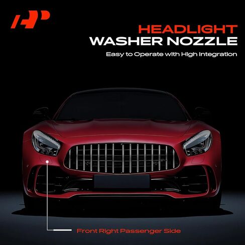 A-Premium Front Driver and Passenger Side Headlight Washer Nozzle Compatible with BMW E90/E92/E93 Series M3 2008-2013 in Kuwait