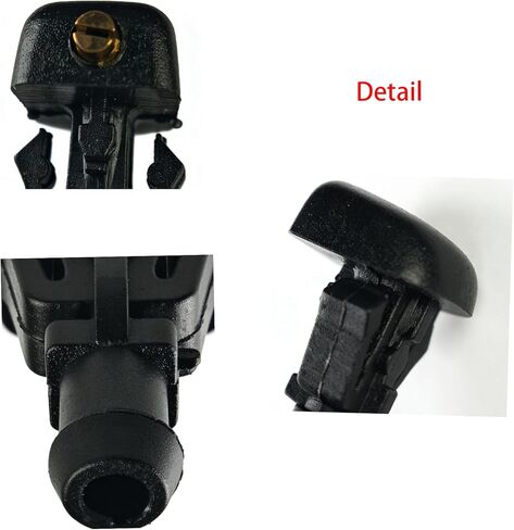 3W7Z17603AA فوهات غسالة الزجاج الأمامي متوافقة مع FORD E150 E250 E350 E450، LINCOLN، MERCURY، استبدال OE # 28931-7S000 فوهة ممسحة الزجاج الأمامي قطعتان in Kuwait