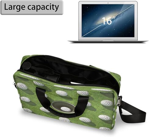 Laptop Bag Golf Balls Pattern Laptop Case Sleeve Messenger Bags with Shoulder Strap Briefcase for Laptop 13 14 14.5 15.6 16 in in Saudi Arabia