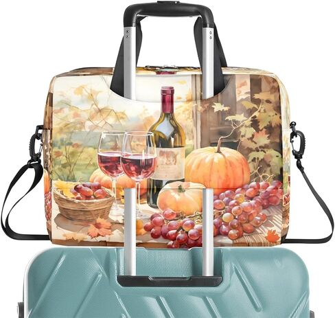 Laptop Bag Farm Wine Pumpkin Grapes Laptop Case Sleeve Messenger Bags with Shoulder Strap Briefcase for Laptop 13 14 14.5 15.6 16 in in Saudi Arabia