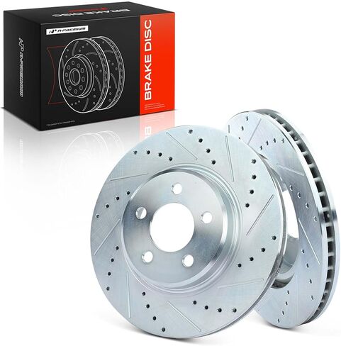 A-Premium 12.60 inch (320mm) Rear Solid Disc Brake Rotors Compatible with Select Chrysler and Dodge Models - 300 2005-2021, Challenger 2009-2020, Charger 2006-2020, Magnum 2005-2008, 2-PC Set in Saudi Arabia