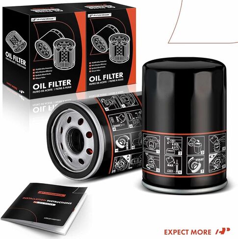 فلتر الزيت A-Premium 10K Miles متوافق مع Ford Thunderbird 2002-2005 & Jaguar S-Type XKR 2000-2005، Vanden Pla XJ8 XJR 1998-2005، XK8 1997-2005 & Lincoln LS 2000-2004، مجموعة مكونة من قطعتين in Kuwait