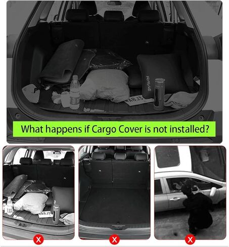Retractable Trunk Cover Compatible with Lincoln Corsair 2020-2024 20025 2026 Cargo Cover Rear Trunk Security Cover Corsair Accessories Privacy Screen in Saudi Arabia