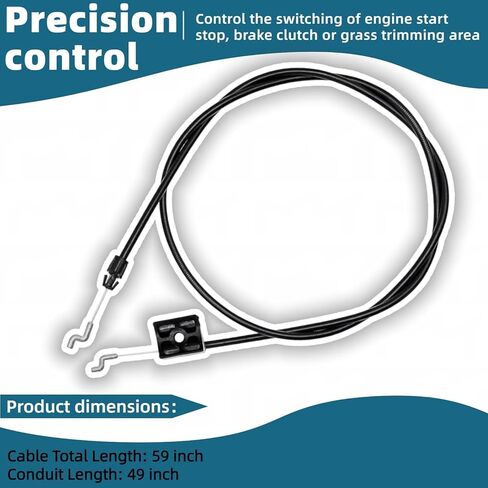 2 Pack Brake Cable 104-8677 for Toro 22in 48cm 53cm Recycler Lawn Mower fits Toro 20001 20003 20005 20007 20008 20009 20012 20016 20019 Replaces 1048677 290-935 Lawn Mower Brake Cable in Saudi Arabia