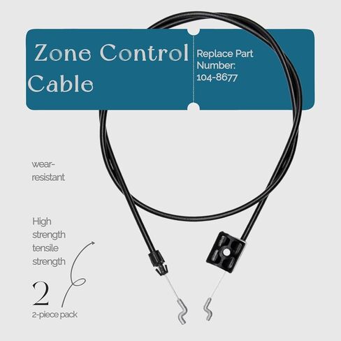 2 Pack Brake Cable 104-8677 for Toro 22in 48cm 53cm Recycler Lawn Mower fits Toro 20001 20003 20005 20007 20008 20009 20012 20016 20019 Replaces 1048677 290-935 Lawn Mower Brake Cable in Saudi Arabia