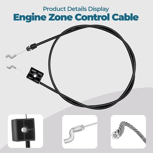 2 Pack Brake Cable 104-8677 for Toro 22in 48cm 53cm Recycler Lawn Mower fits Toro 20001 20003 20005 20007 20008 20009 20012 20016 20019 Replaces 1048677 290-935 Lawn Mower Brake Cable in Saudi Arabia