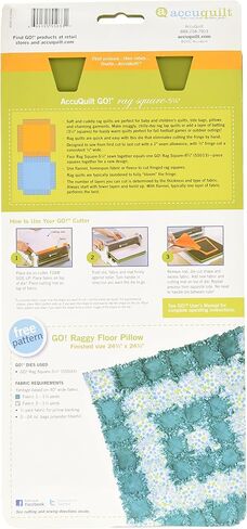 AccuQuilt GO! Fabric Cutting Dies; 5-1/4 inch; Rag Square in Kuwait