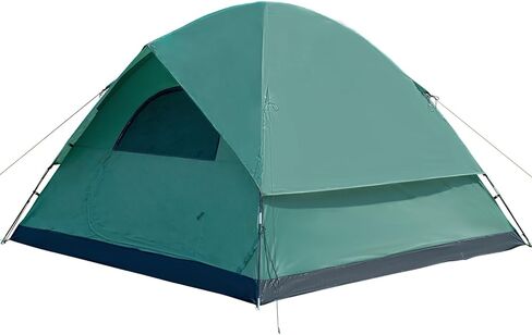 Waterproof 3-4 Person Camping Tent with Awning, Pyramid Teepee Tents for Family, 3 Season Anti-UV Weatherproof, Roomy Tipi Tent for Family Camping, Outdoor, Backpacking, Hiking in Saudi Arabia