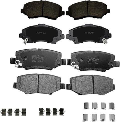 PM Auto Front Rear Brake Pads Compatible With 2018 Jeep Wrangler JK, Set of 8 Ceramic Brakes Pads in Kuwait