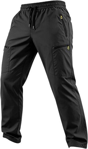 Men's Lightweight Hiking Cargo Pants Outdoor Tactical Pants Water Resistant Combat Trousers with Zipper Multi Pockets in Saudi Arabia