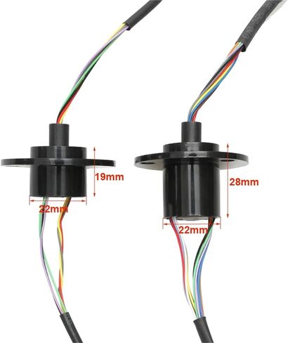 1PCS Dia.22mm 6CH 12CH 2A Double Contact Gold-plated Slip Ring Standard Type Conductive Slipring 360° Rotation Joint in Saudi Arabia