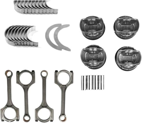Engine Piston Ring Kit With Connecting Rods And Crankshaft Main Bearing Compatible With 2011-2020 2.0L G4NA 1.8L G4NB in Kuwait