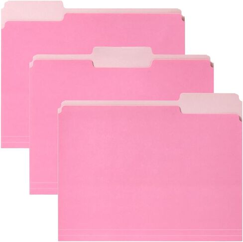 File Folders, 30 Pack Manilla Folders 8.5" x 11", Colored File Folders Home Office School Supplies for Documents Files Paper, Blue in Saudi Arabia