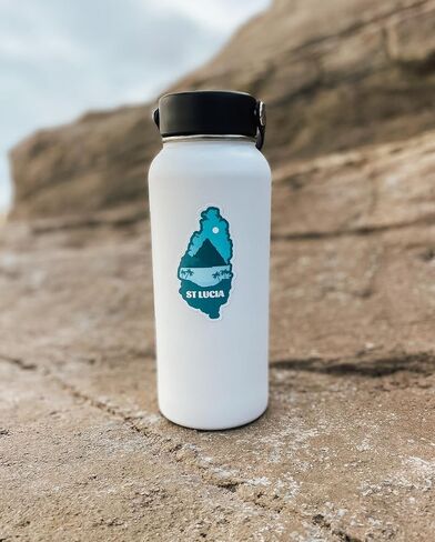 St Lucia Sticker - Waterproof Vinyl Decal for Car Bumper, Laptop, Water Bottle, 3", S657 in Saudi Arabia