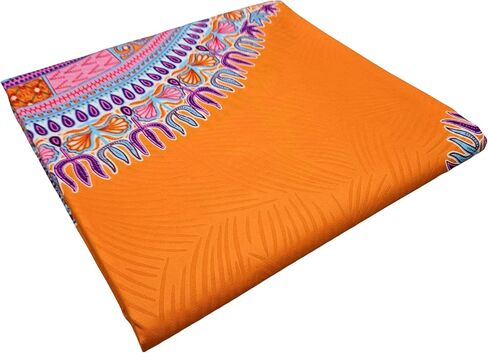 Ronvital-wax-[6 Yards] African Wax Print Fabric -Java Style – 100% Cotton Ethnic Print for Clothing, Accessories, and DIY Crafts (2T3-1) in Saudi Arabia
