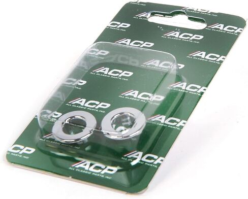 ACP FM-BD049 Chrome Plastic Door Lock Knob Grommets New One Pair for 1964-1970 Mustang in Saudi Arabia