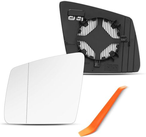 Driver Side Mirror Compatible with Mercedes Benz G550 W463, GLE350 ML350 W166, GL450 X164, GLS450 X166, R350 W251, Mercedes Benz GL GLE ML G GLS R Class - Left Replacement Mirrors, Heated in Saudi Arabia