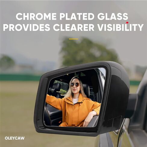 Driver Side Mirror Compatible with Mercedes Benz G550 W463, GLE350 ML350 W166, GL450 X164, GLS450 X166, R350 W251, Mercedes Benz GL GLE ML G GLS R Class - Left Replacement Mirrors, Heated in Saudi Arabia