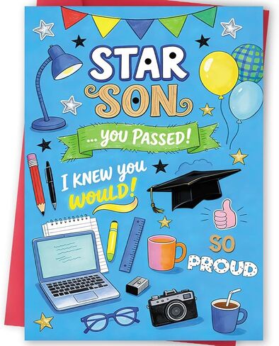 FANCYLUCKY Happy Graduation Card for Niece, High School College Graduation Gift for Niece, Congratulations Card from Aunt Uncle in Saudi Arabia