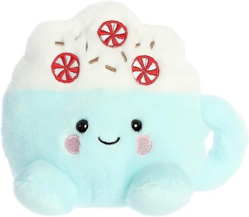 Aurora Adorable Palm Pals Piper Peppermint Latte Stuffed Animal - Pocket-Sized Fun - On-The-Go Play - Blue 5 Inches in Kuwait