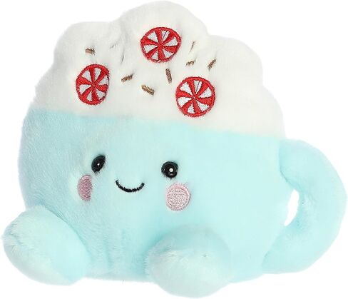 Aurora Adorable Palm Pals Piper Peppermint Latte Stuffed Animal - Pocket-Sized Fun - On-The-Go Play - Blue 5 Inches in Kuwait
