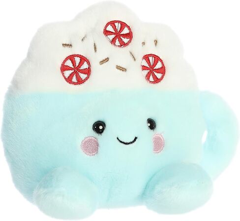 Aurora Adorable Palm Pals Piper Peppermint Latte Stuffed Animal - Pocket-Sized Fun - On-The-Go Play - Blue 5 Inches in Kuwait
