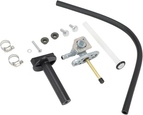 ATV Fuel Valve Petcock Kit With Lever,Iron+Aluminum Alloy Fuel Shut Off Valve Switch for TRX400EX TRX400X 1999-2014 in Saudi Arabia