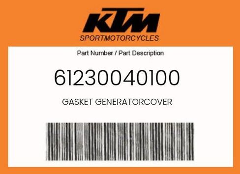 Ktm Genuine Gasket Generatorcover - 61230040100 in Kuwait