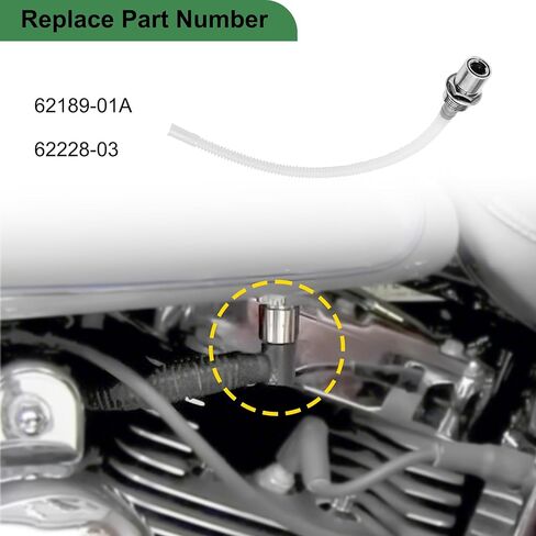 62189-01A Fuel Check Valve Assembly Fit for Harley Davidson Softail Fat Boy Heritage 2001-2007 Replace # 62228-03 in Kuwait