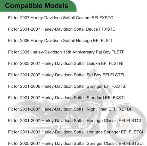 62189-01A Fuel Check Valve Assembly Fit for Harley Davidson Softail Fat Boy Heritage 2001-2007 Replace # 62228-03 in Kuwait