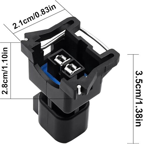 EV1 to EV6 Fuel Injector Connector Adapters - No-Cut Harness Conversion for USCAR LS Engines, Compatible with LS1 LS2 LS3 LS6 LS7 LSX LT1 TPI for LS Swap Projects, 10 Pack in Saudi Arabia