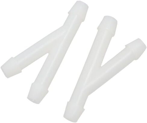 uxcell 50 Pcs Y Shaped Plastic Tubing Tube Connectors Air Water Fuel Splitter for Car in Kuwait