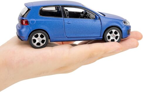 1:36 Volkswagen Golf GTI Toy Car, Diecast Pull Back Model Car, Doors Open, Collection Kids Toy for Aged 3 and up, Gift Blue in Kuwait