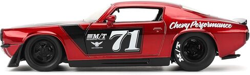 Jada Toys Bigtime Muscle 1:24 1971 Chevy Camaro Die-cast Car – Opening Doors, Hood, Trunk, Rubber Tires(Candy Red) in Saudi Arabia