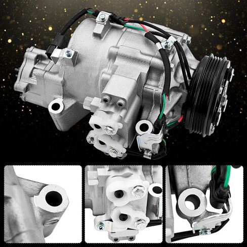 38810RW0A01 Electric AC Compressor Compatible with Honda Civic Hybrid 1.5L 2012-2015 Compatible with Acura ILX Hybrid 2013-2014 Replace# 38810-RW0-A01 14-0447C HBC198 in Saudi Arabia