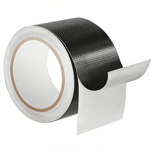 Quinnsus Waterproof Repair Tape for Fabric, Awnings, Tarp, Tents, RV Roof, Underbelly, Canvas, Sail and Boat Cover, UVproof and Heat-Resistant Tear Repair Pctch Kit(Black, 3 Inch X 25 Ft) in Saudi Arabia
