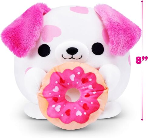 Snackles Valentine’s Edition 8-Inch Plush Toy (Dalmatian with Donut) by ZURU – Ultra-Soft Stuffed Animal with Valentine’s Snack Accessory, Collectible Cuddly Plush for Kids, Tweens, Teens & Gifting in Saudi Arabia