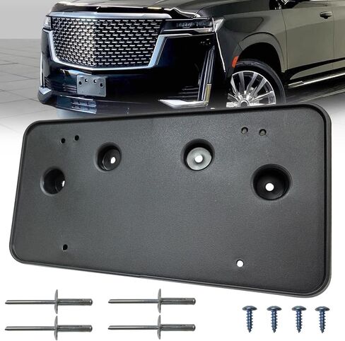 Front License Plate Frame Bracket Tag Holder Fits for Cadillac Escalade ESV 2021-2024 Replace GM1068239 84378315 in Kuwait