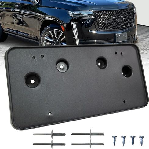 Front License Plate Frame Bracket Tag Holder Fits for Cadillac Escalade ESV 2021-2024 Replace GM1068239 84378315 in Kuwait