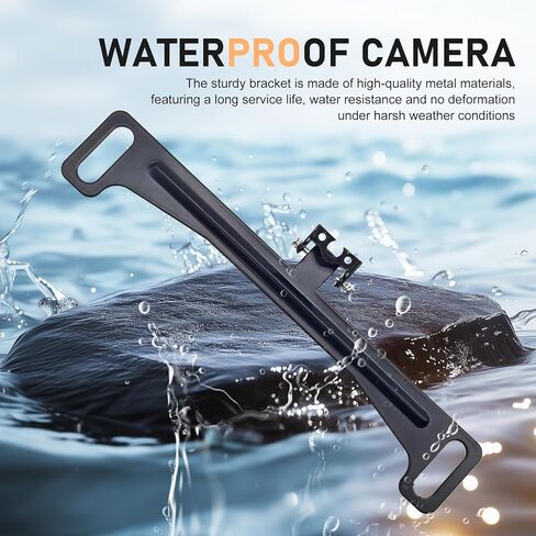 Universal Metal License Plate Frame Bracket for Rear View Backup Camera, Rustproof Adjustable Mount Holder Compatible with Most Vehicles (Black) in Saudi Arabia