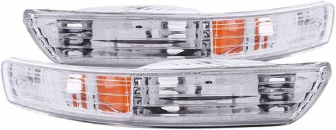 KarParts360 ANZO For Acura Integra 1998-2001 Parking Lights Euro Chrome w/Amber Reflector | 511021 in Kuwait
