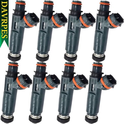 8Pcs 23250-50040 23209-0F010 Fuel Injectors Fuel Spray Nozzle 4 Holes Engine For Toyota 4Runner Land Cruiser Sequoia Tundra Lexus GX470 LX470 4.7L V8 Replace#842-12236｜23209-50040｜23250-46080 in Kuwait
