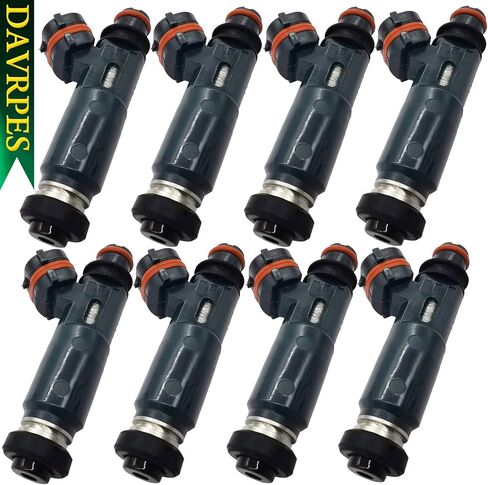 8Pcs 23250-50040 23209-0F010 Fuel Injectors Fuel Spray Nozzle 4 Holes Engine For Toyota 4Runner Land Cruiser Sequoia Tundra Lexus GX470 LX470 4.7L V8 Replace#842-12236｜23209-50040｜23250-46080 in Kuwait