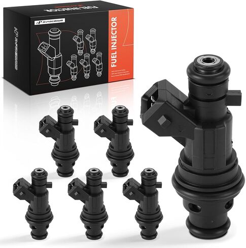 A-Premium 5 Holes Set of 6 Fuel Injectors Compatible with Saturn L300 2001-2005, LS2/LW2 2000, LW300 2001-2003, 3.0L in Kuwait
