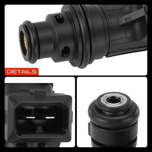 A-Premium 5 Holes Set of 6 Fuel Injectors Compatible with Saturn L300 2001-2005, LS2/LW2 2000, LW300 2001-2003, 3.0L in Kuwait