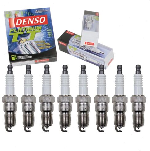 8 pc DENSO Platinum TT Spark Plugs compatible with Mercury Grand Marquis 4.6L 5.0L V8 1986-2011 in Kuwait